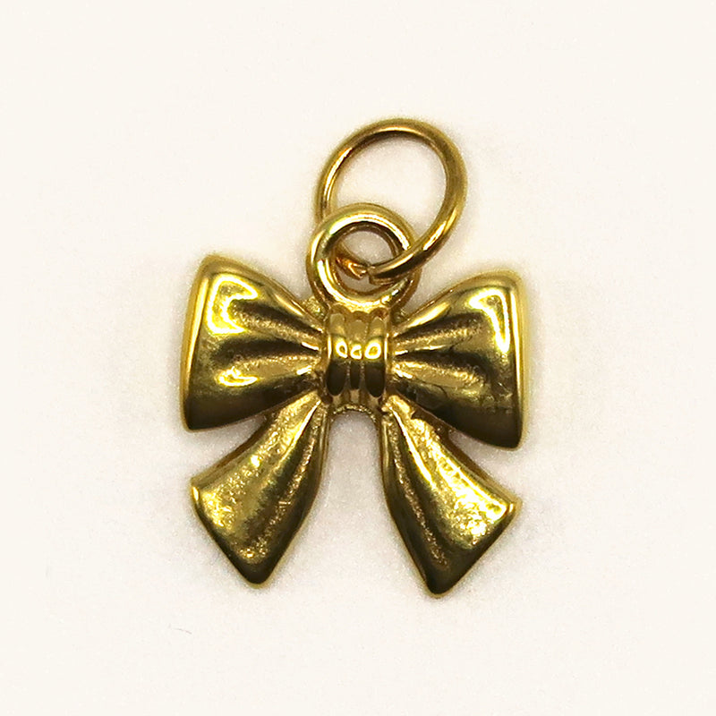 Gold Bow charm