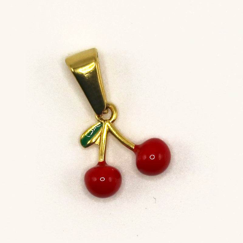 Gold Cherries charm