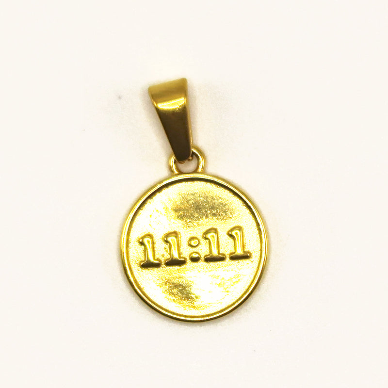 Gold Coin 1111 charm