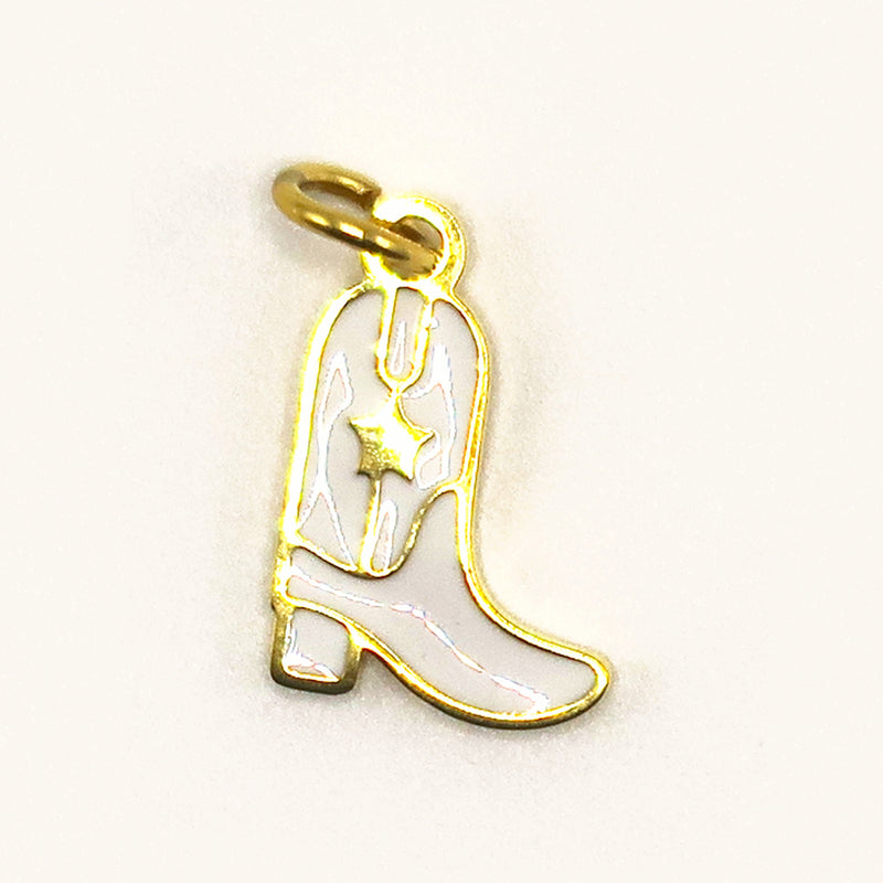 Gold Cowboy Boot charm