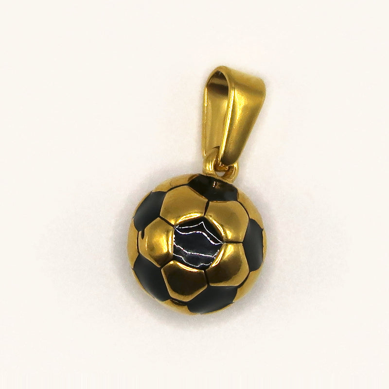 Gold Football charm