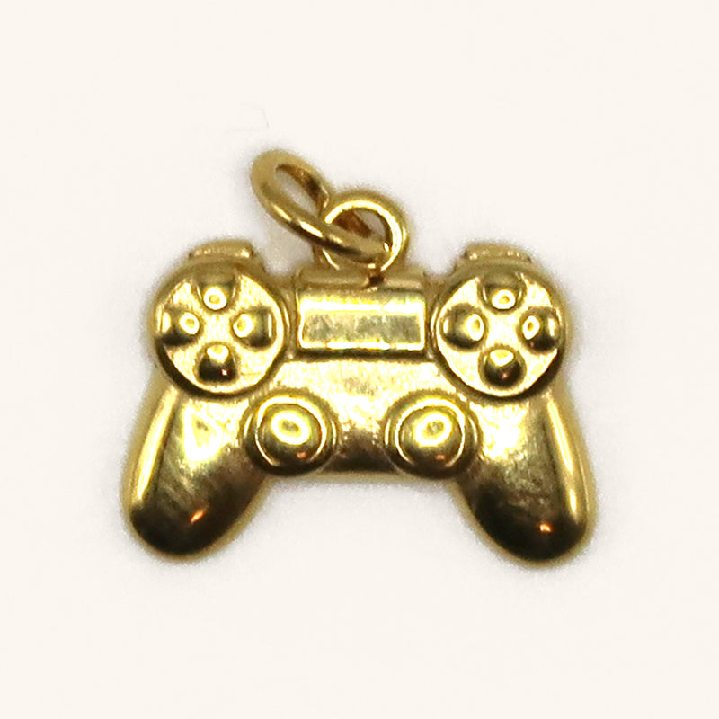 Game Controller charm in gold