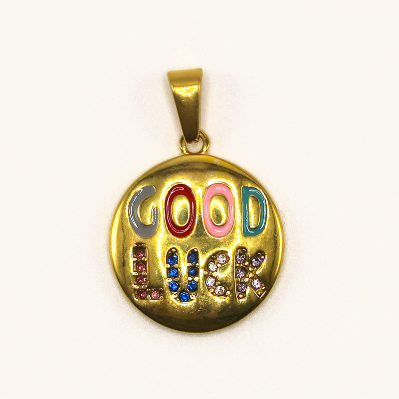 Gold Good Luck charm