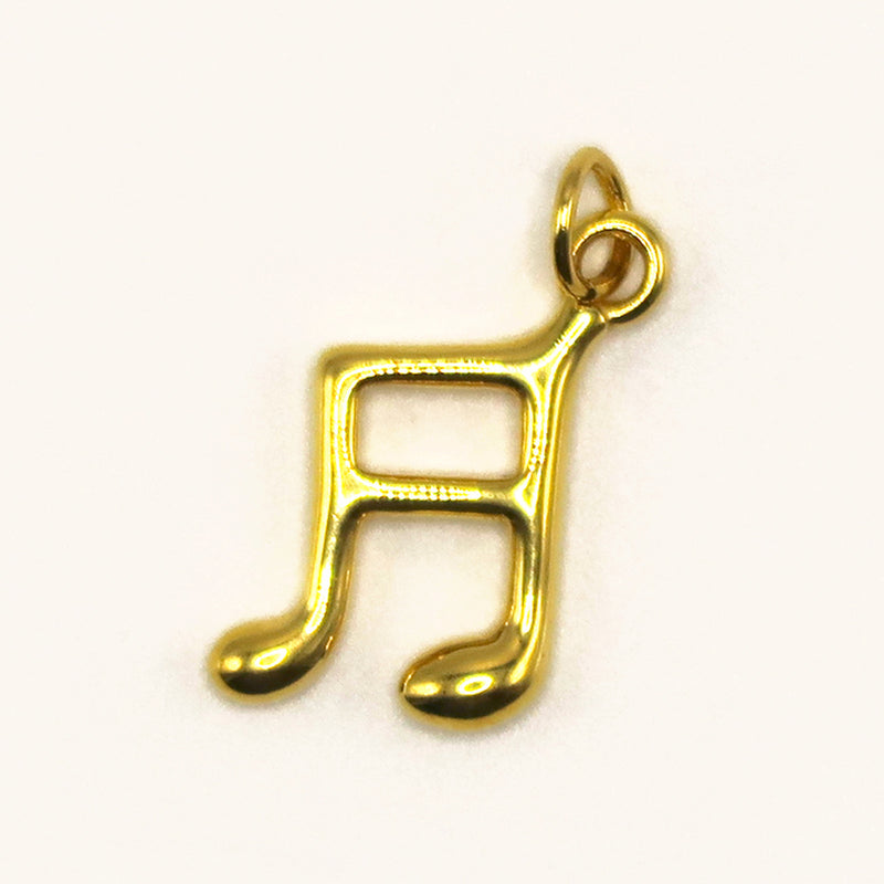 Gold Music Note charm