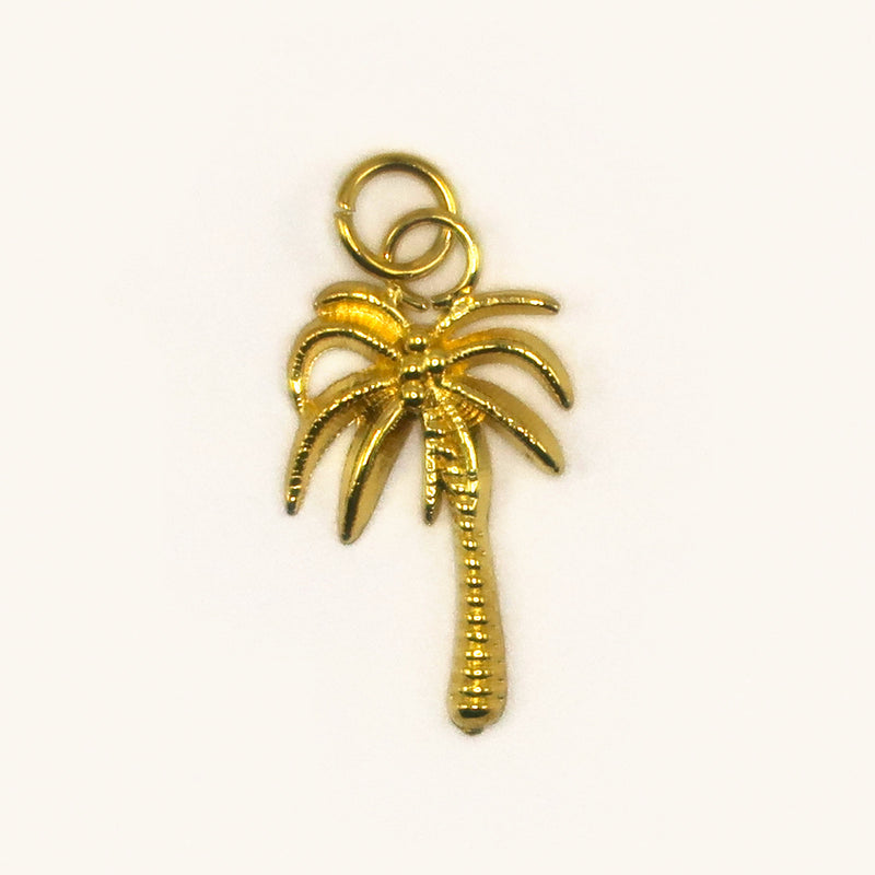 Gold Palm Tree charm