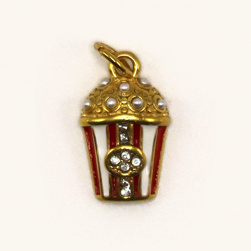 Gold Popcorn charm
