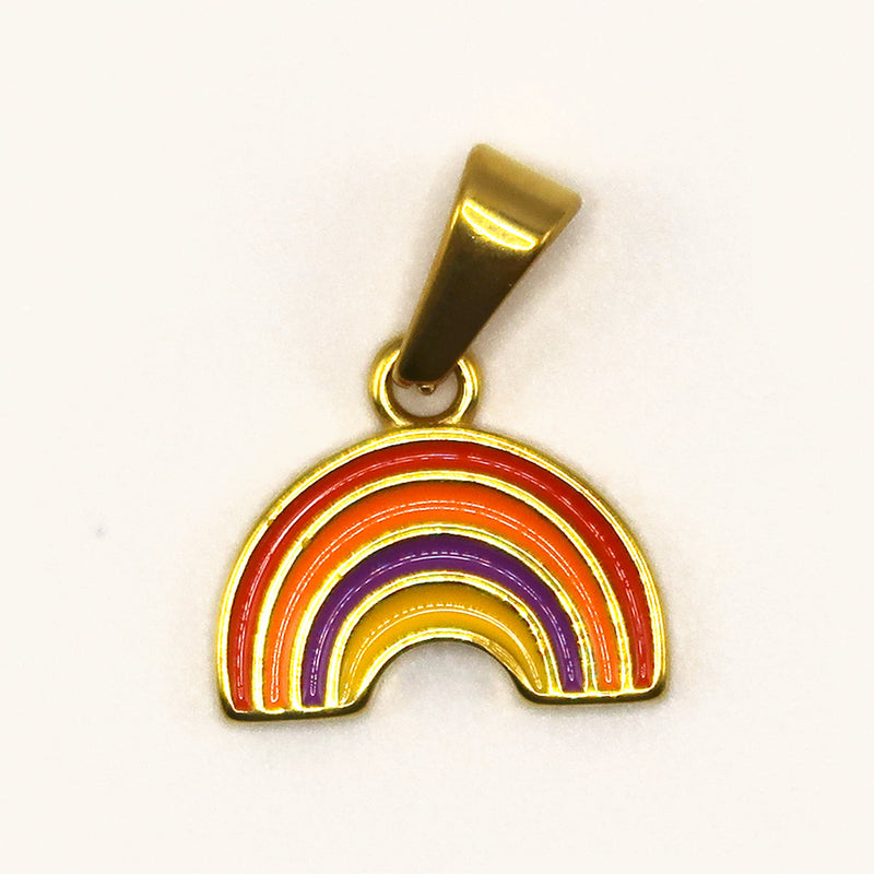 Gold Rainbow charm