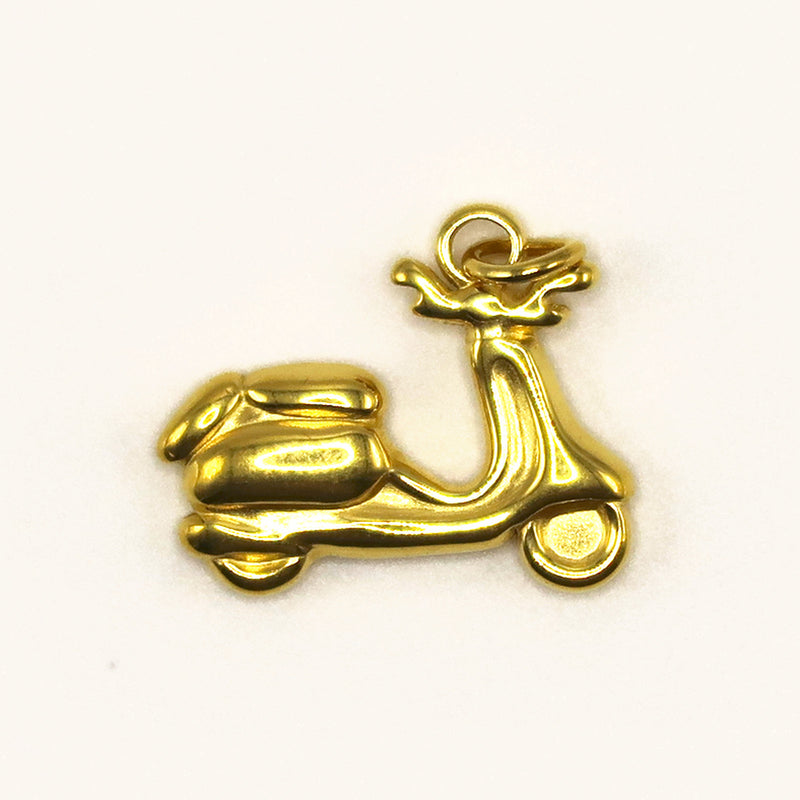 Gold Scooter charm
