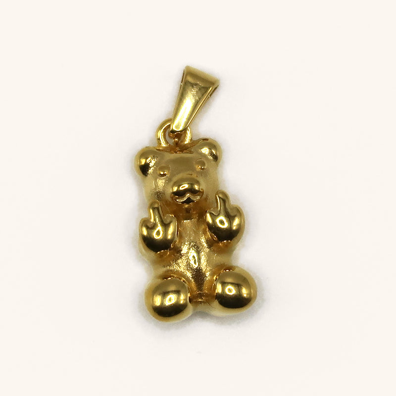 Teddy Bear charm in gold