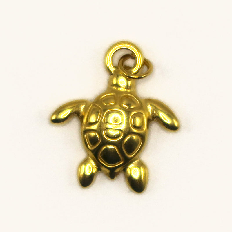 Gold Turtle charm