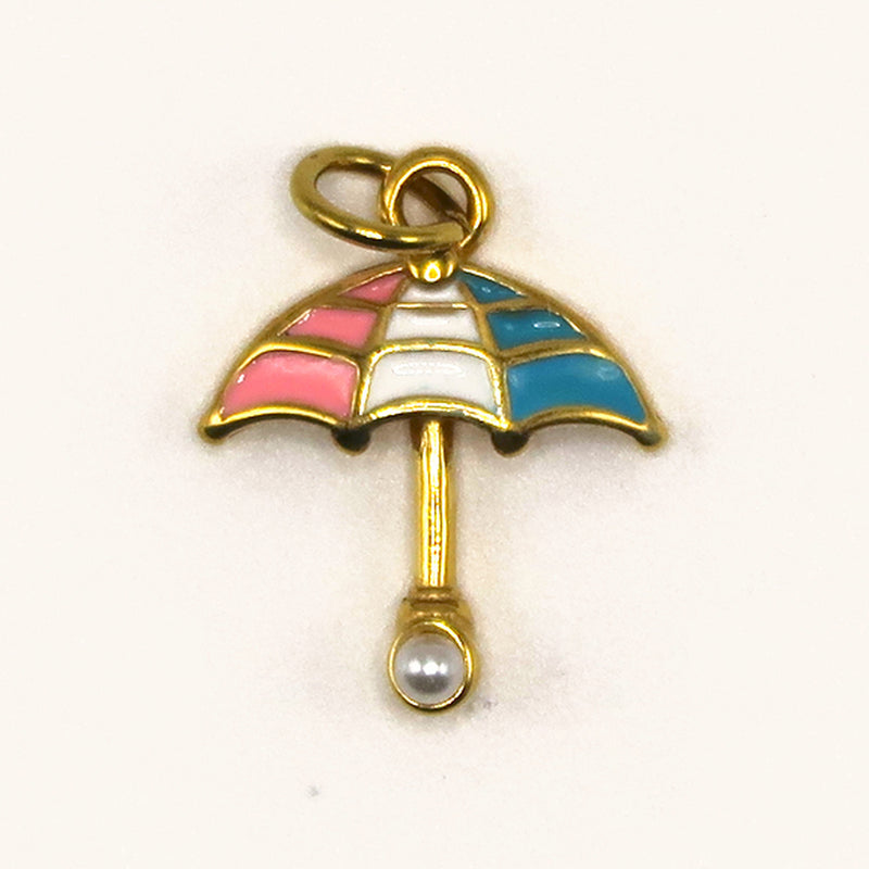 Gold Umbrella charm